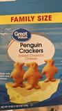 Great Value Penguin crackers baked cheddar cheese