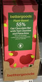 Bettergoods Oat Chocolate Bar with Tart Cherries and Pistachios
