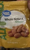 Great Value Whole Natural Almonds