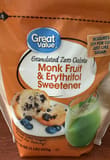 Great Value Granulated Zero Calorie Monk Fruit & Erythritol Sweetener