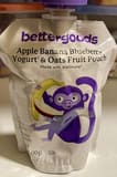Bettergoods Apple Banana Blueberry Yogurt & Oats Fruit Pouch