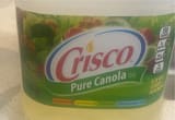 Crisco Pure canola oil