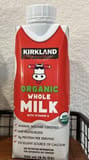Kirkland Organic whole milk with vitamin D