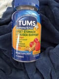 Tums Gummy Bites Upset Stomach & Nausea Support Ginger Berry