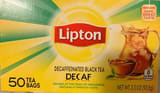 Lipton Decaffeinated decaf black tea bags