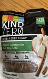 Kind Zero apple cinnamon nut granola