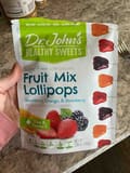 Dr. John's Healthy Sweets Fruit Mix Lollipops