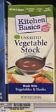 Kitchen Basics Unsalted Vegetable Stock for Cooking