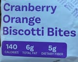 Nutrisystem Cranberry orange biscotti bites