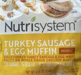 Nutrisystem Turkey Sausage & Egg Muffin sandwich