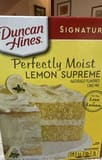 Duncan Hines Signature perfectly moist lemon supreme cake mix