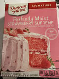 Duncan Hines Strawberry supreme deliciously moist cake mix