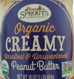 Sprouts Organic Creamy Unsalted & Unsweetened Peanut Butter