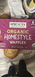 Sprouts Farmers Market Organic Homestyle Waffles