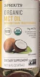 Sprouts Organic MCT Oil - Medium Chain Triglycerides