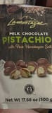 Lamontagne Milk Chocolate Pistachios with Pink Himalayan Salt