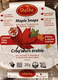 Shasha maple snaps cookies