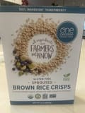 One Degree Organic Foods Sprouted Brown Rice Crisps