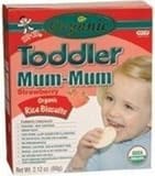 Want Want Toddler Mum-Mum Organic Rice Biscuits Strawberry