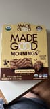 Made Good Mornings ORGANIC SOFT BAKED OAT BARS chocolate chip