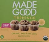Made Good Organic Baked Oat Cups Apple Crumble