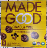 Made Good Chocolate Banana Granola Minis, Banana