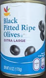Ahold Extra large black pitted ripe olives