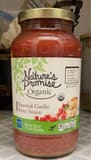 Nature's Promise Roasted garlic pasta sauce