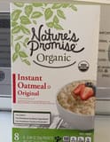 Nature's Promise Organic Instant Oatmeal