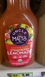 Uncle Matt's No sugar added strawberry lemonade
