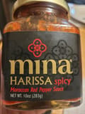 Mina, harissa moroccan red pepper sauce, spicy