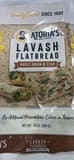 Atoria's Family Bakery Lavash Flatbread Whole Grain & Flax