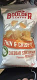 Boulder Canyon THIN & CRISPY CHEDDAR SOUR CREAM Flavored POTATO CHIPS