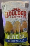 Boulder Canyon Olive Oil Kettle Cooked Potato Chips, Classic Sea Salt