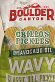 Boulder Canyon Grillo's Pickles Wavy Classic Dill Pickle Potato Chips