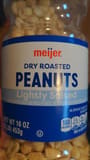 Meijer Lightly salted dry roasted peanuts with sea salt, lightly salted