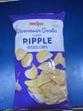 Meijer Parmesan Garlic Ripple Potato Chips, Parmesan Garlic