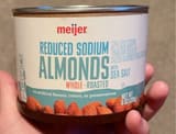 Meijer Reduced sodium whole roasted almonds with sea salt