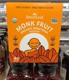 SweetLeaf Monk Fruit Organic Sweetener Granular Packets