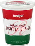 Meijer Italian Style Whole Milk Ricotta Cheese