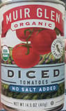 Muir Glen No salt added organic diced tomatoes