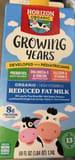 Horizon Organic Growing Years Reduced Fat Milk