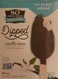 So Delicious Dairy Free Dipped Coconut Vanilla Bean Non-Dairy Frozen Dessert