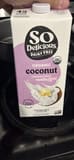 So Delicious Organic unsweetened vanilla coconut milk