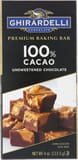 Ghirardelli Cacao unsweetened chocolate premium baking bar