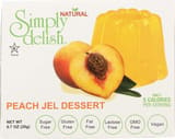 Simply Delish Natural peach jel dessert sugar free