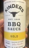 Kinder's BBQ sauce GOLD