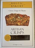 Rustic Bakery Citrus, Ginger & Thyme Artisan Crisps