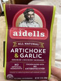 Aidells Artichoke & Garlic Smoked Chicken Sausage