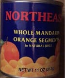 Northeast Whole mandarin orange segments